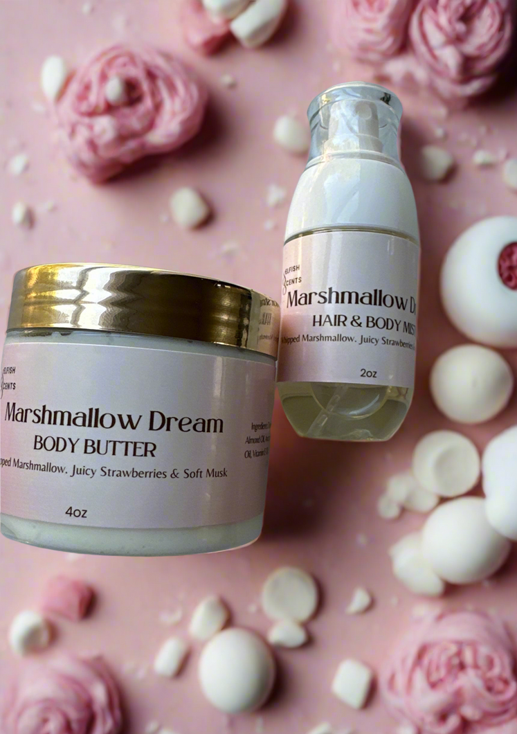Marshmallow body cream and body miss
Inspired by young Boujee marshmallow