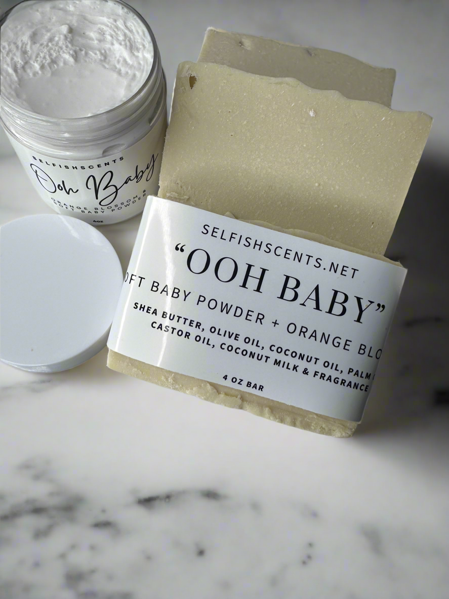 Baby powder bar soap