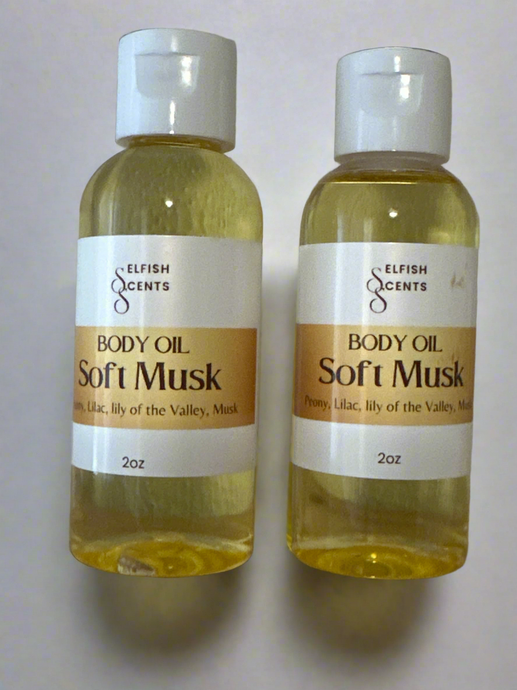 Soft musk body oil